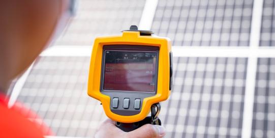 Thermografie an Photovoltaikanlage
